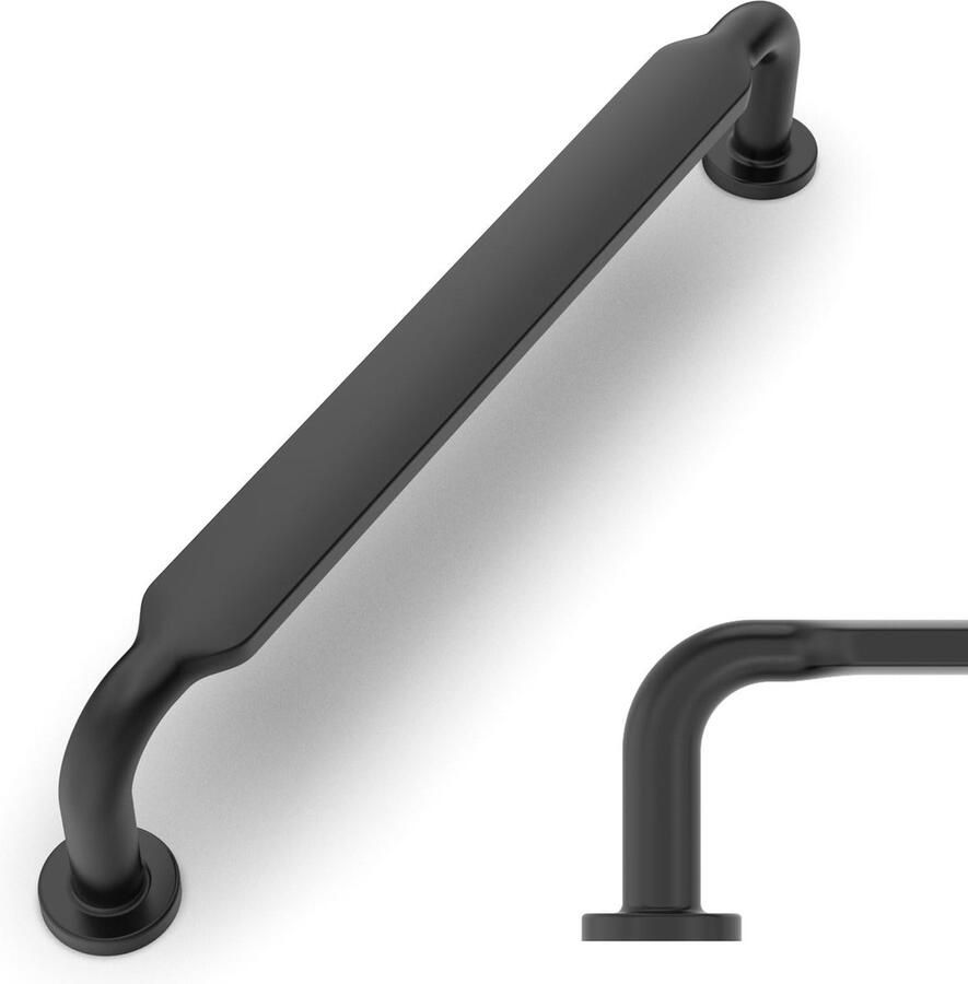 Goodivery Stijlvolle Zwarte Meubelgrepen Set van 10 voor Keuken en Kast met Gatafstand 128 mm