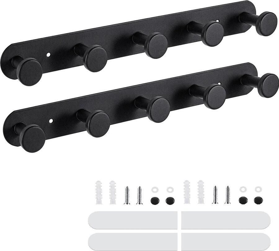 Goodivery Stijlvolle Zwarte Wandhaken voor Interieurstijlen en Praktische Opbergruimte