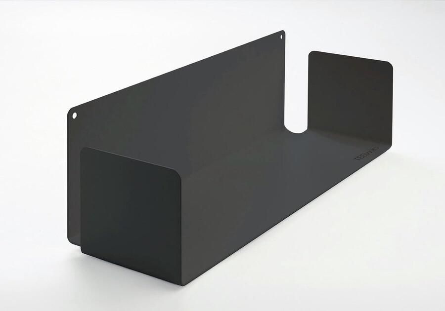 Goodivery Stijlvolle Zwevende Wandplank van Staal Grijs 60 x 15 x 15 cm