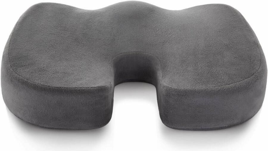 Goodivery Stuitkussen Ergonomisch Zitkussen van Gelschuim Zitkussen voor het Stuitbeen voor Bureaustoelen Auto's en Langdurig Zitten