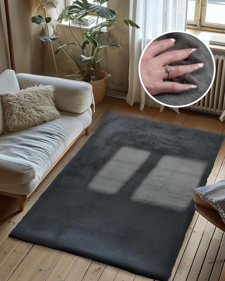 Goodivery Super Zacht Hoogpolig Vloerkleed voor Woonkamer Luxe en Comfortabel