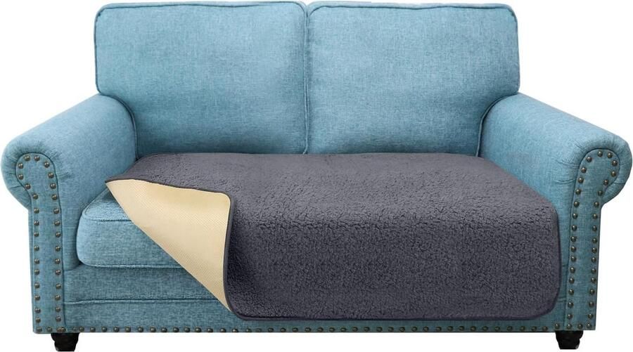 Goodivery Superzachte en Dikke Hoes voor 2-Zitsbank met Anti-Slip Functie en Huisdiervriendelijke Bescherming