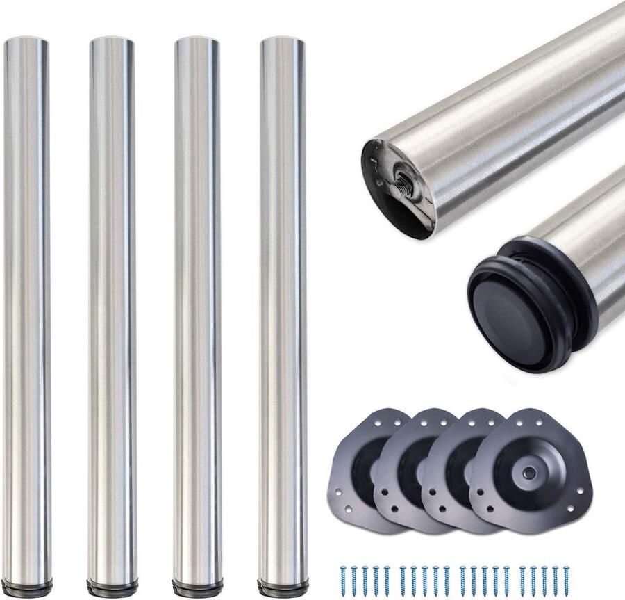 Goodivery Tafelpoten Set van 4 in Verstelbare Hoogte en Modern Design