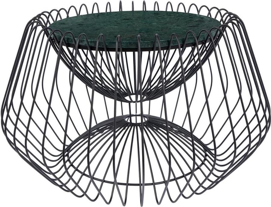 Goodivery Tijdloos Elegante Ronde Bijzettafel van Metaal en Marmer voor Binnen en Buiten