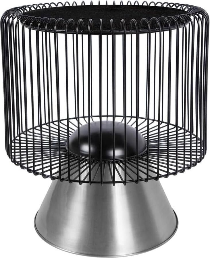 Goodivery Tijdloze Bijzettafel met Conische Basis en Marmeren Blad voor Woonkamer of Tuin