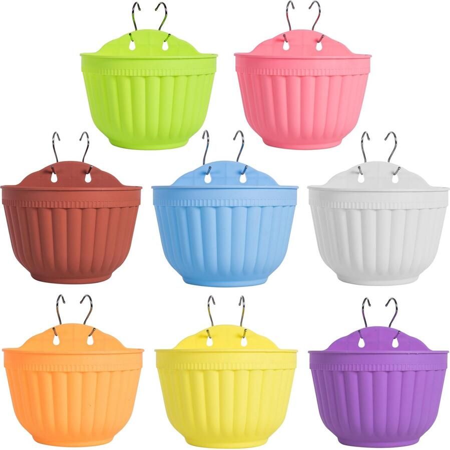 Goodivery Veelzijdige Hangende Plantenpotten voor Binnen- en Buitengebruik Perfect voor Muur- en Raambevestiging