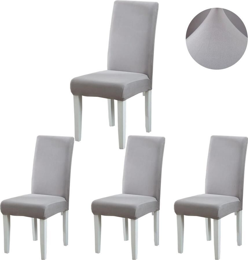 Goodivery Veelzijdige Set Jacquard Stoelhoezen voor Eetkamerstoelen en Ceremonies