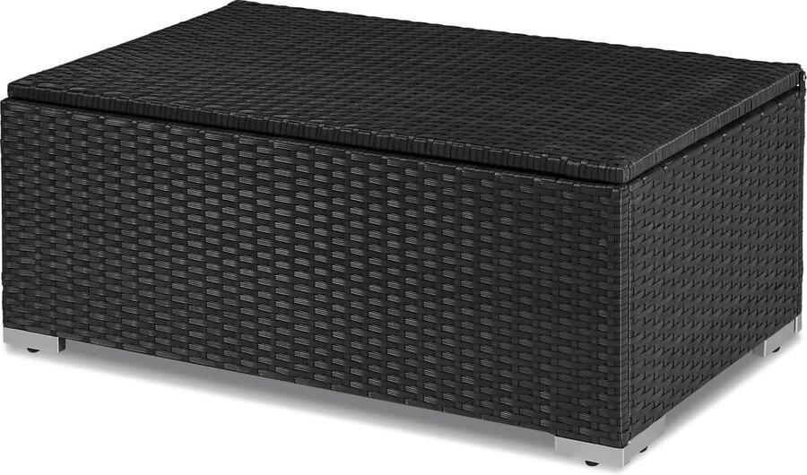 Goodivery Veelzijdige Weerbestendige Voetenbank met Stalen Frame voor Binnen- en Buitengebruik 102D x 12B x 57H