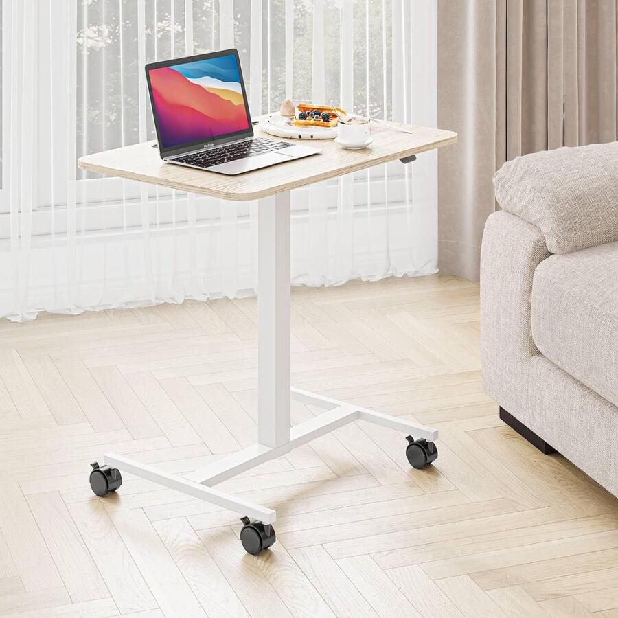 Goodivery Verstelbaar Bureau met Wielen en Ergonomisch Ontwerp voor Gezond Werken