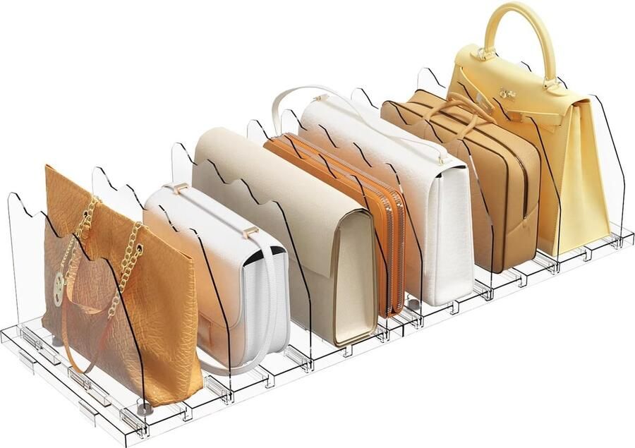 Goodivery Verstelbare Transparante Plankverdelers voor Kast en Opbergoplossingen