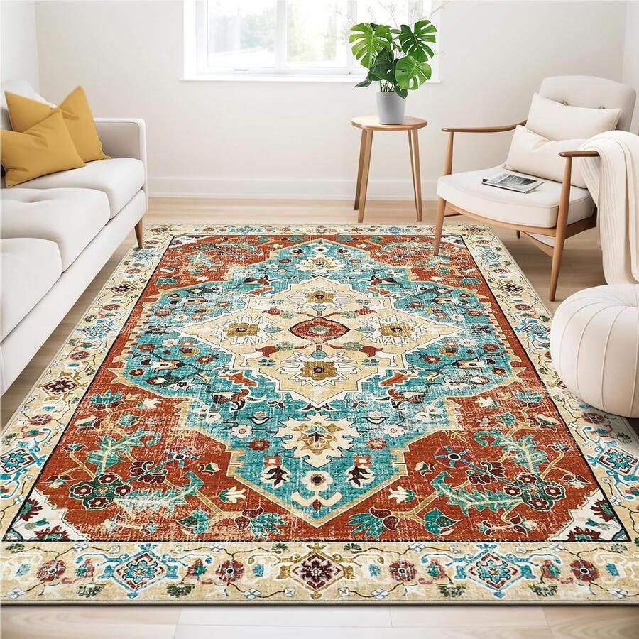 Goodivery Vintage Oosters Ontwerp Vloerkleed voor Moderne Interieurs Geschikt voor Ruimtes