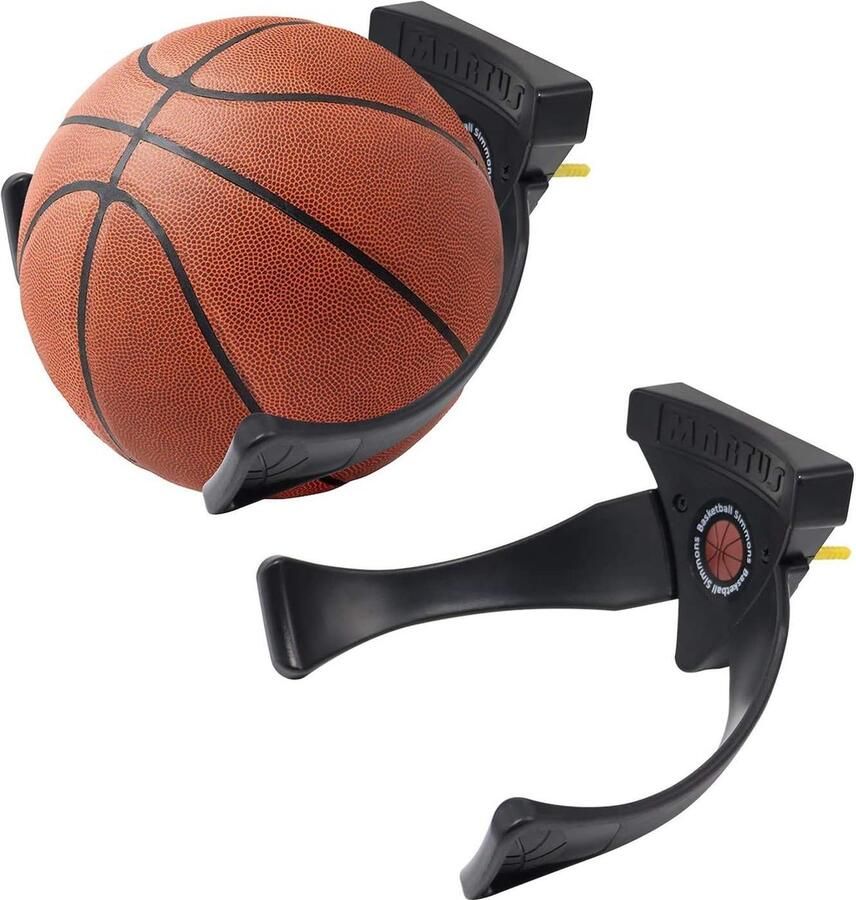 Goodivery Wandgemonteerde Ballenhouder voor Voetbal Basketbal en Volleybal Set van 2 Stuks