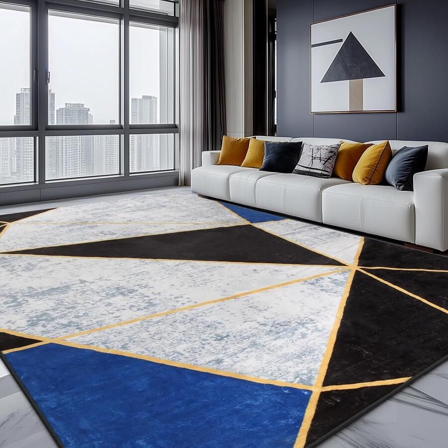 Goodivery Wasbare Vintage Vloerkleed voor Woonkamer en Slaapkamer 200 x 300 cm Zacht en Anti-Slip