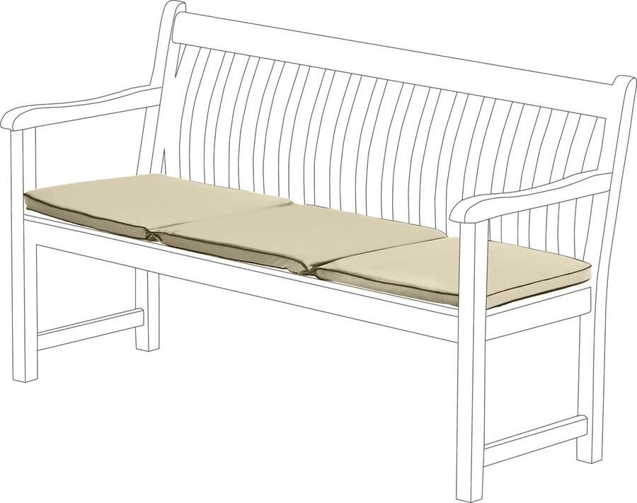 Goodivery Waterafstotend zitkussen voor tuinbank 3-zits comfortabel en