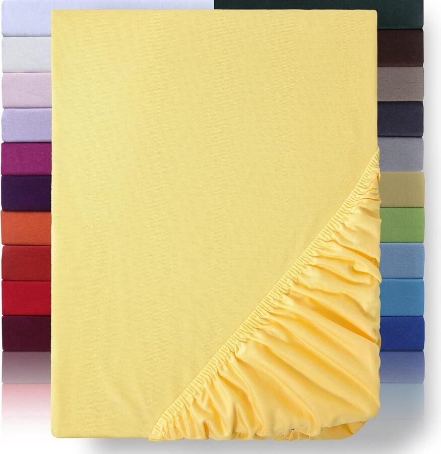 Goodivery waterbed hoeslaken 200 x 220 cm 40 cm matrashoogte 200x220cm hoeslaken 100% polyester geel