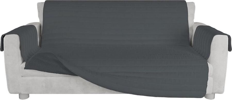 Goodivery Zacht en Antislip Bankhoesje voor Driezitsbanken in Donkergrijs Comfort en Stijl