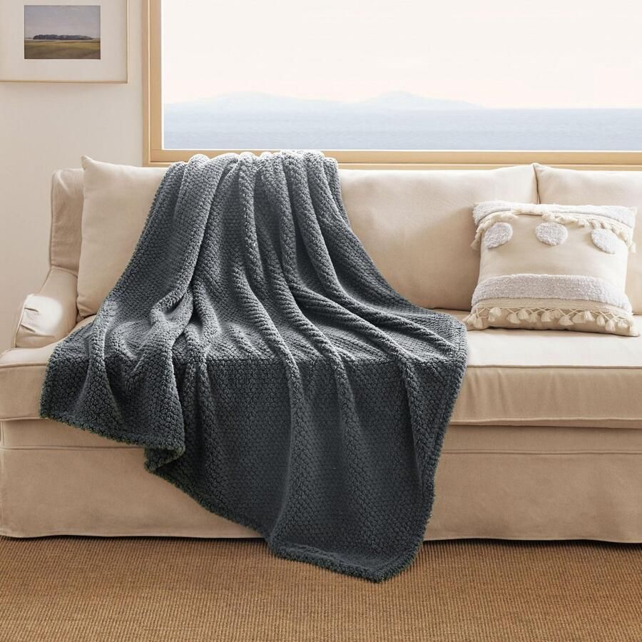 Goodivery Zachte en Gezellige Fleece Deken voor Bed en Bank 150 x 200 cm