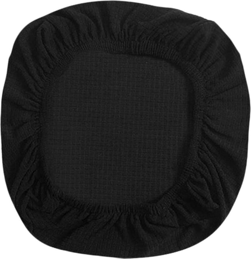 Goodivery Zachte stoelhoes stretch jacquard stoelhoes zitkussen hoezen antislip spanhoes anti-stof stoelslipcover voor kantoor restaurant bruiloft keuken decoratie bescherming zwart