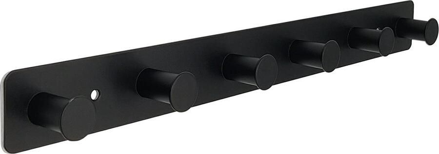 Goodivery Zwarte Wandhaken Met Bevestigingsopties Voor Veelzijdig Gebruik In Huis