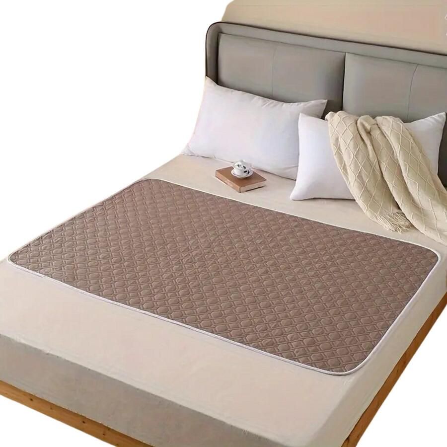 Goodly Matrasbeschermer 120x80 cm Bruin Incontinentie Onderleggers Eenpersoonsbed Pads Menstruatie Mat Herbruikbare Bed Bescherming matje voor Volwassenen Ouderen & Huisdieren Antislip Duurzaam