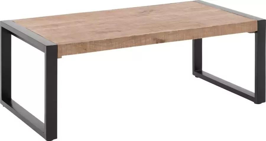 Goossens Basic Salontafel Arcade rechthoekig hout mango bruin urban industrieel 110 x 45 x 60 cm