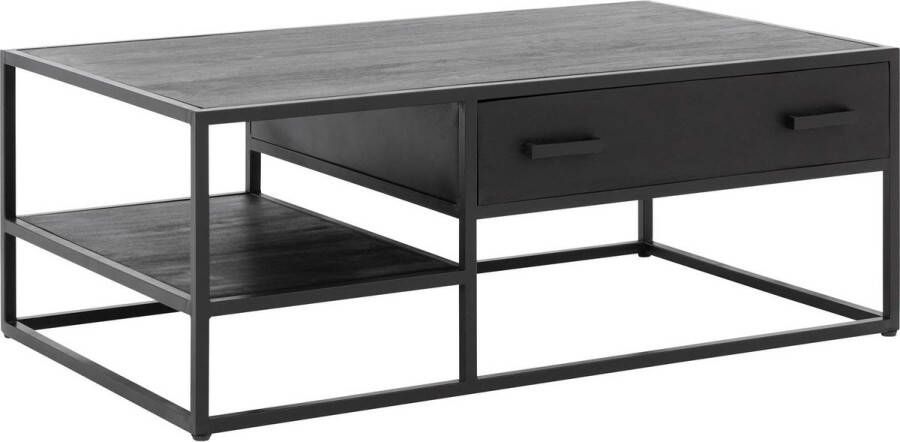 Goossens Axilon Salontafel Hout 120 x 40 x 70 cm Rechthoek - Foto 1