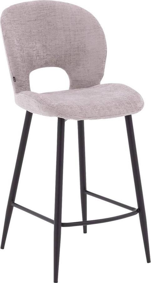 Goossens Basic Goossens Barstoel Remon Zonder Armleuning Stof Bruin