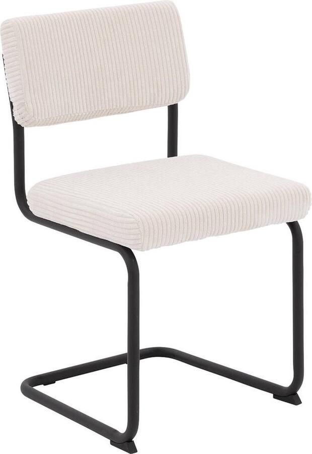 Goossens Basic Goossens Eetkamerstoel Zion Zonder Armleuning Stof Bruin