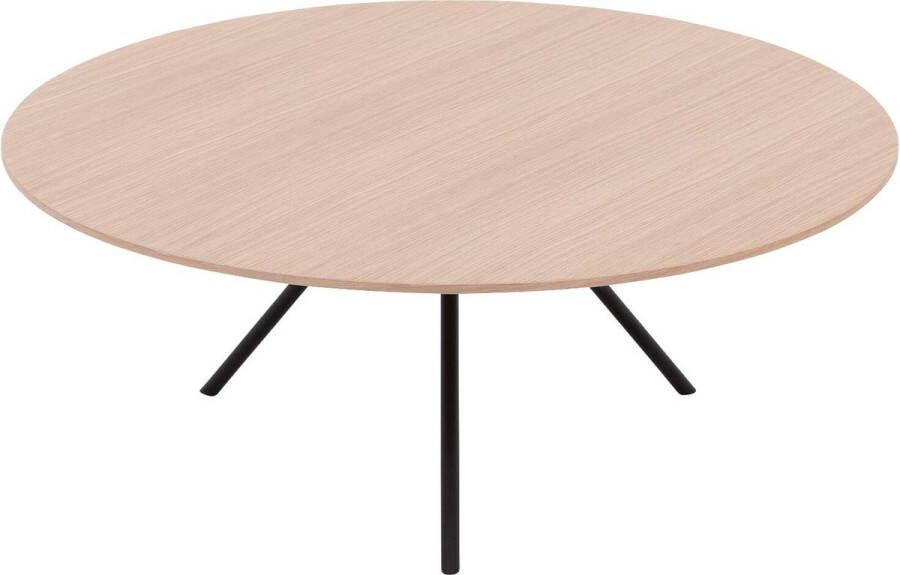 Goossens Bo Salontafel Hout 80 x 31 x 80 cm Rond