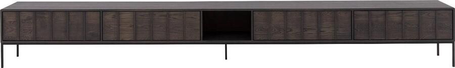 Goossens Excellent Goossens Tv Meubel Jax Luxe 2 Kleppen 1 Open Vak 2 Kleppen Hout Bruin