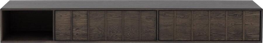 Goossens Excellent Goossens Tv Meubel Jax Luxe 2 Kleppen 1 Open Vak Links Hout Bruin