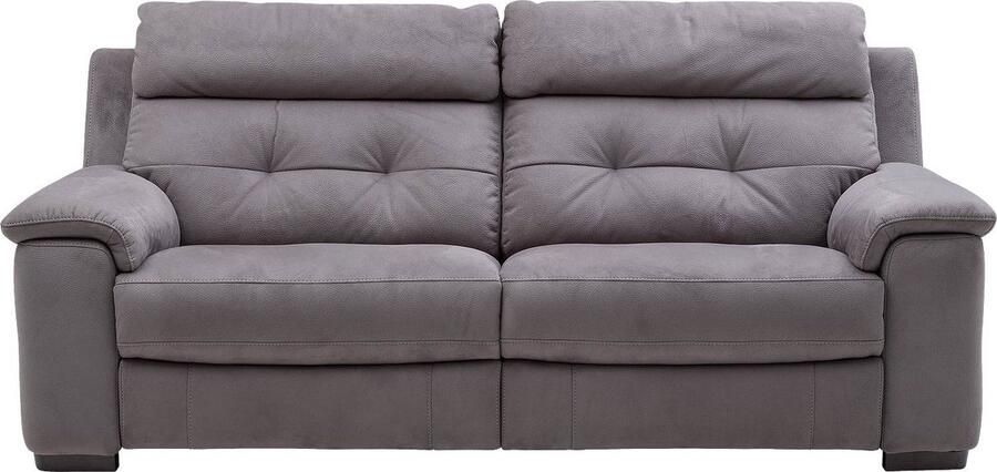 Goossens Excellent 2 Zits Wout Met Relaxfunctie donkergrijs stof 2-zits urban industrieel