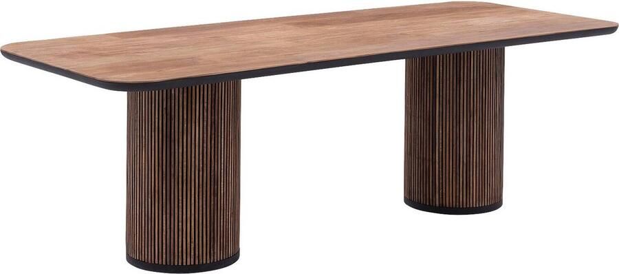 Goossens Adel Eettafel Hout 250 x 78 x 100 cm Rechthoek bruin