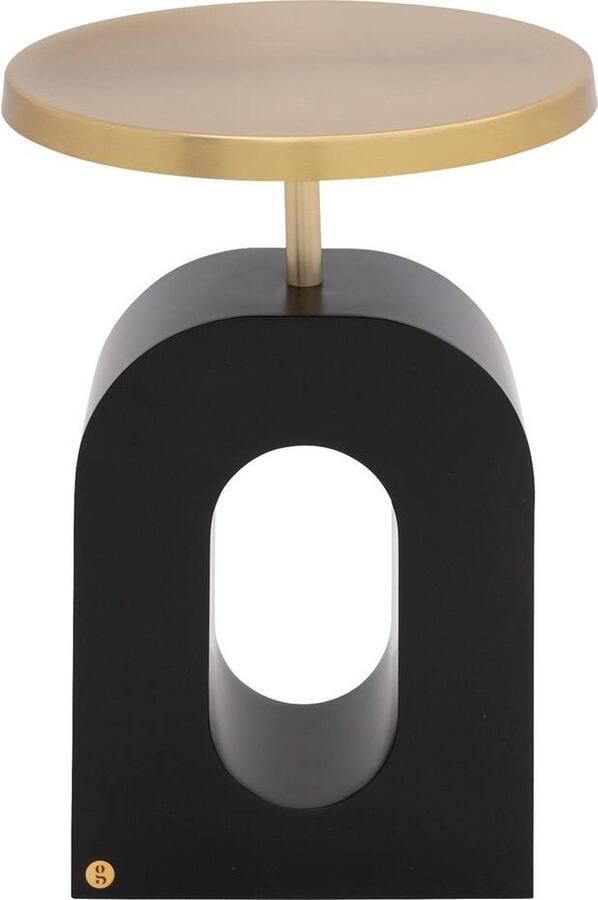 Goossens Albin Bijzettafel Metaal 41 x 57 x 41 cm Rond goud