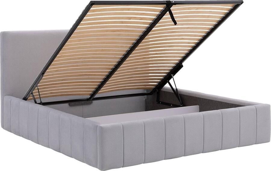 Goossens Bedframe Carte Incl. Lattenbodems + Opbergruimte lattenbodem 200 x 200 cm