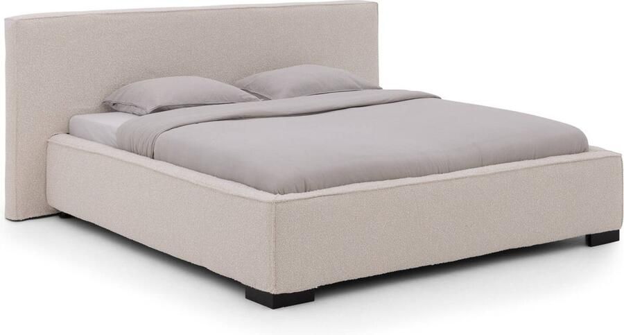 Goossens Bedframe Switch 180 x 200 cm met hoes Stof Ahenk 9851 beige