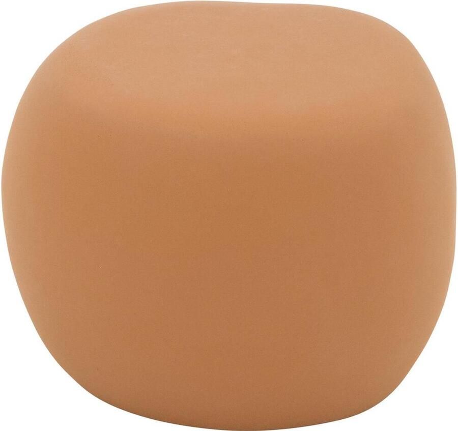 Goossens Bijzettafel Pebble Beton bruin 51 x 35 x 48 cm