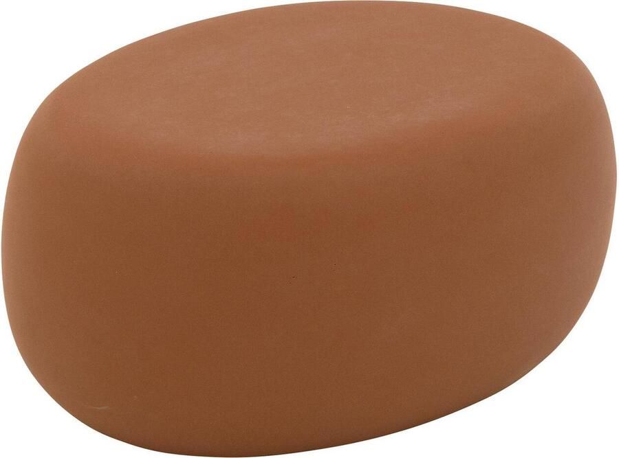 Goossens Bijzettafel Pebble Beton bruin 65 x 31 x 49 cm