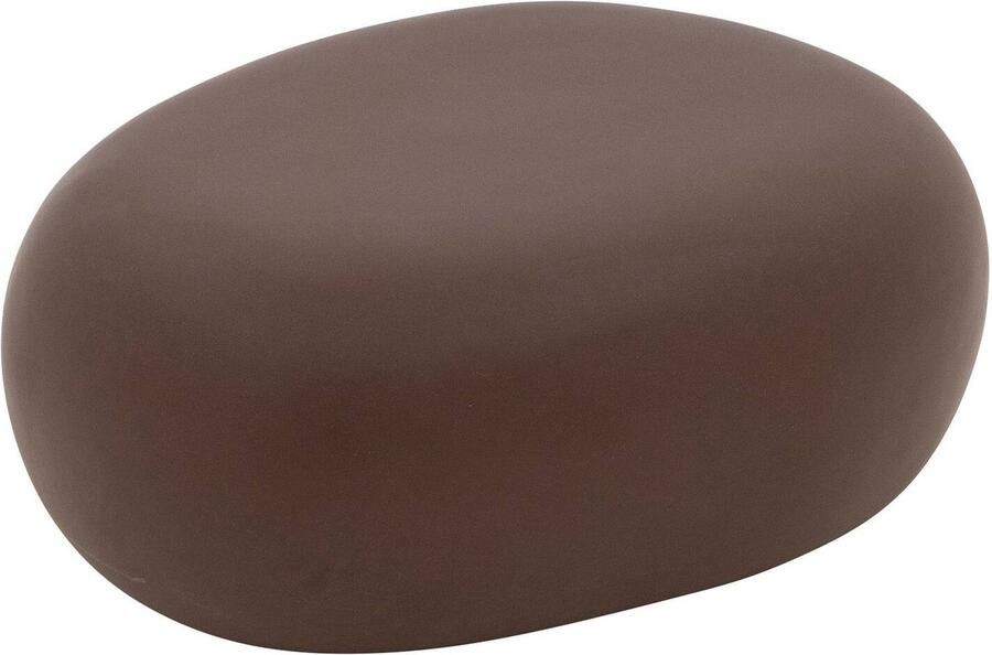 Goossens Bijzettafel Pebble Beton bruin 73 x 29 x 55 cm