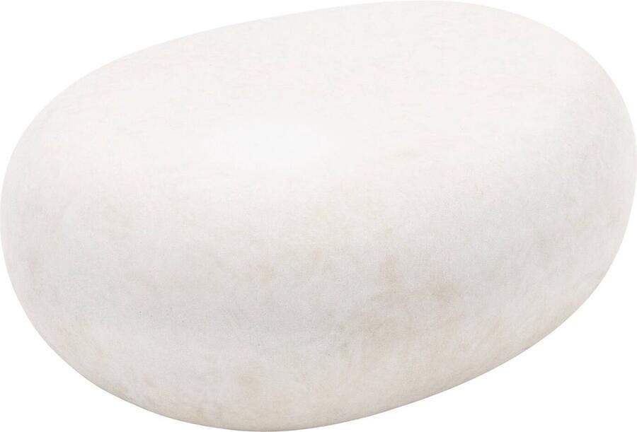 Goossens Bijzettafel Pebble Beton wit 73 x 29 x 55 cm