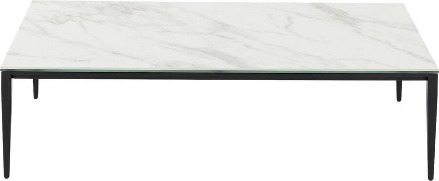 Goossens Dexter Salontafel Keramiek 130 x 35 x 70 cm Rechthoek wit