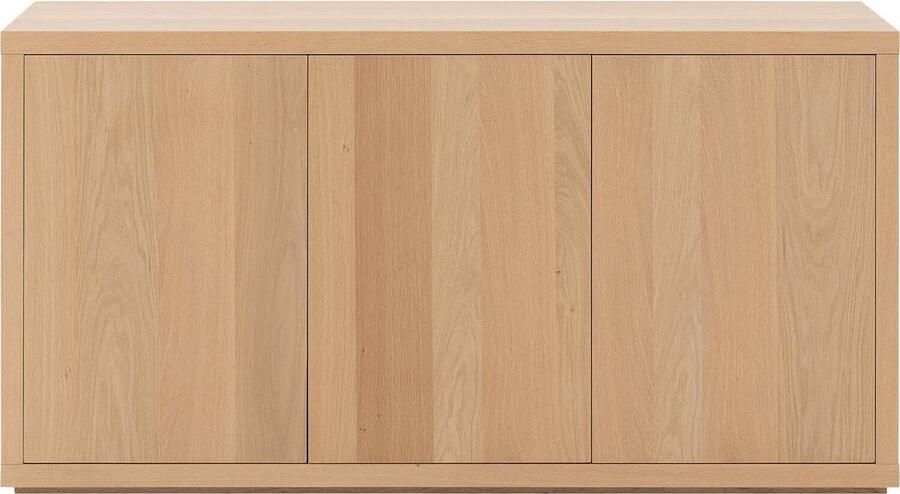 Goossens Dressoir Barcelona 3 Deuren Hout Blank