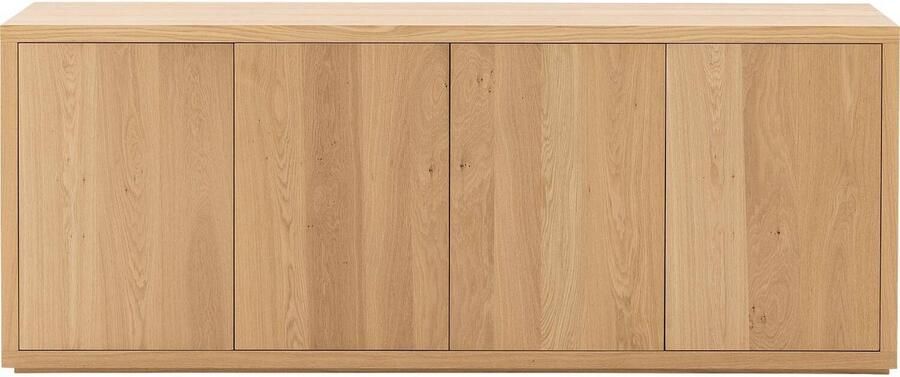 Goossens Dressoir Barcelona 4 Deuren Hout Blank