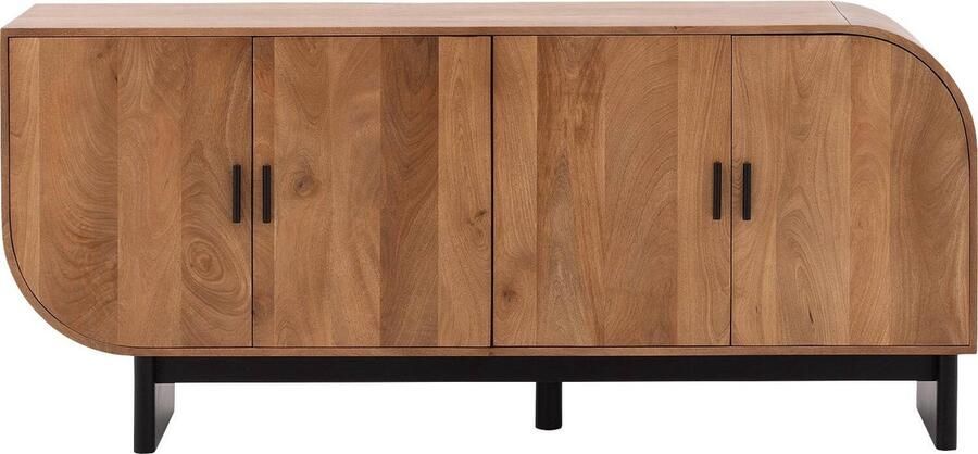 Goossens Dressoir Fabian 4 Deuren Hout Bruin
