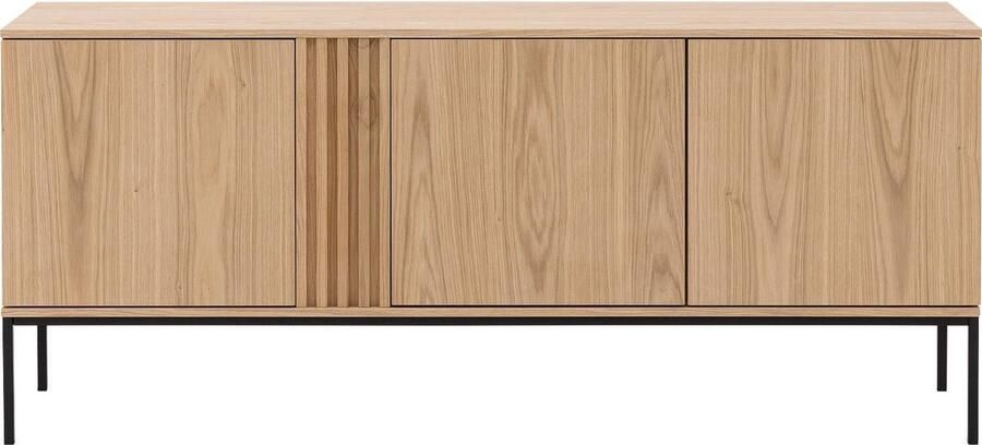 Goossens Dressoir Viola 3 Deuren Staand Hout Blank