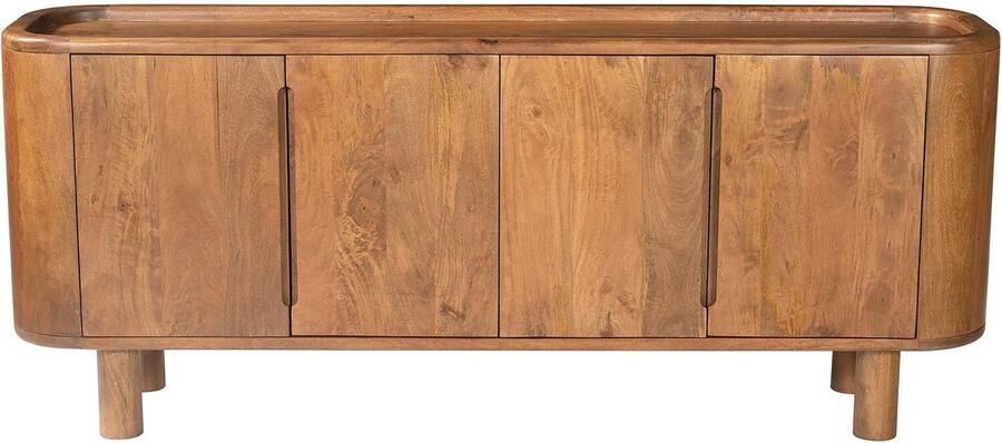 Goossens Dressoir Yrsa 4 Deuren Hout Bruin