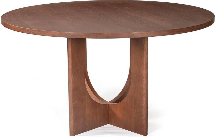 Goossens Ebbe Eettafel Hout 140 x 76 x 140 cm Rond blank