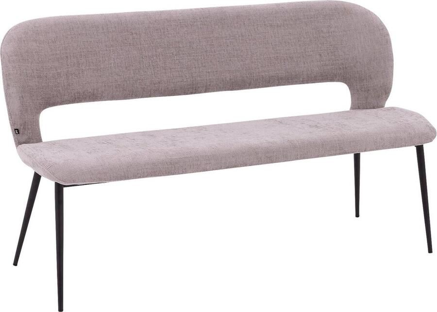 Goossens Basic Goossens Eetkamerstoel Remon Zonder Armleuning Stof Bruin