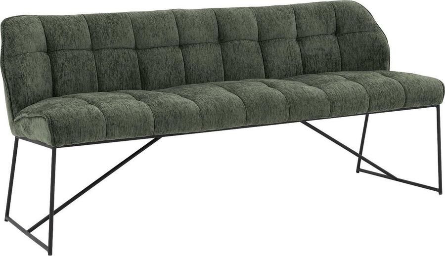 Goossens Eetkamerstoel Ronnie Zonder Armleuning Stof Groen