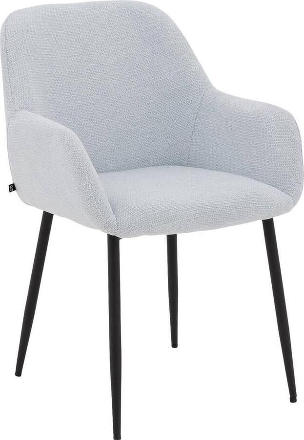 Goossens Eetkamerstoel Anneleuning Textiel met armleuning